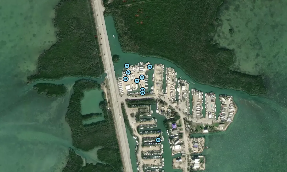 Satelite image of Manatee Bay Club