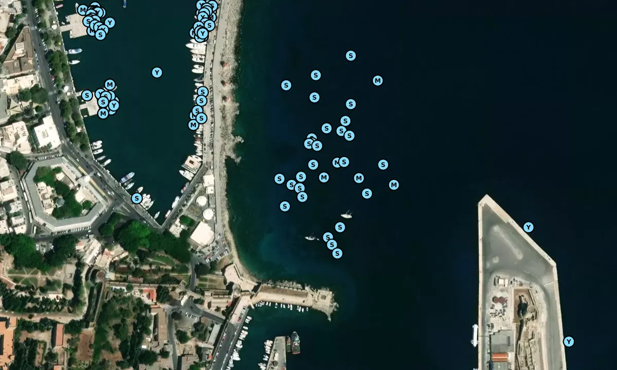 Satelite image of Mandraki - Rhodes