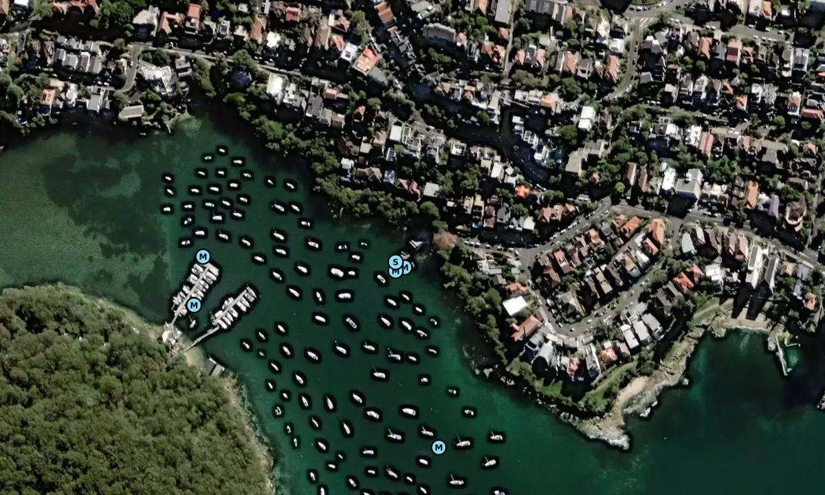Flyfoto av Manly Boatshed