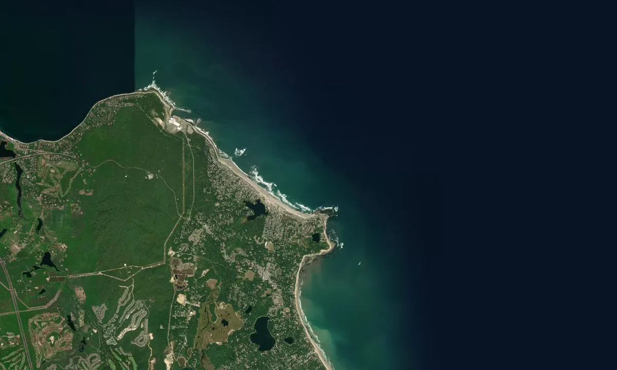 Flyfoto av Manomet Point
