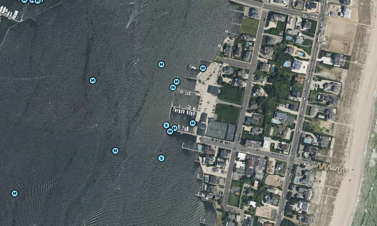 Satelite image of Mantoloking Yacht Club