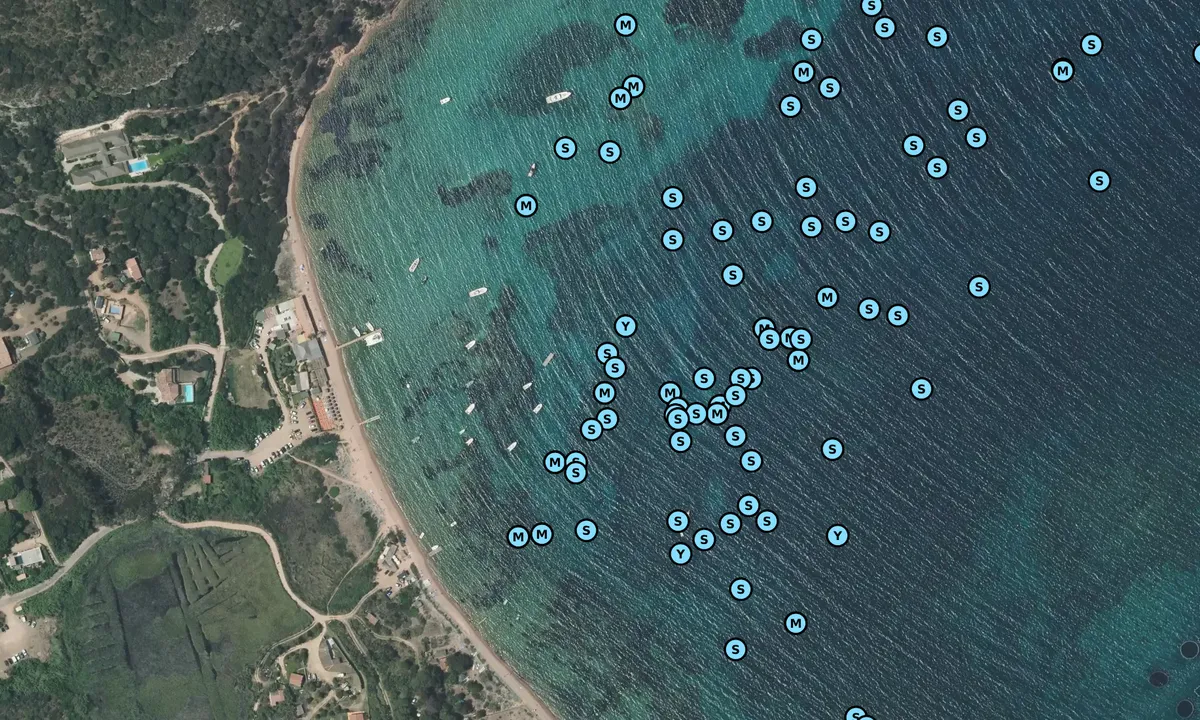 Satelite image of Maora Beach