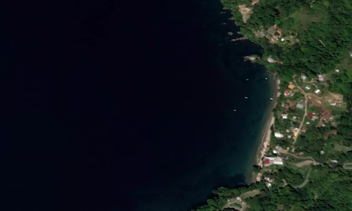 Satelite image of Maracas Bay