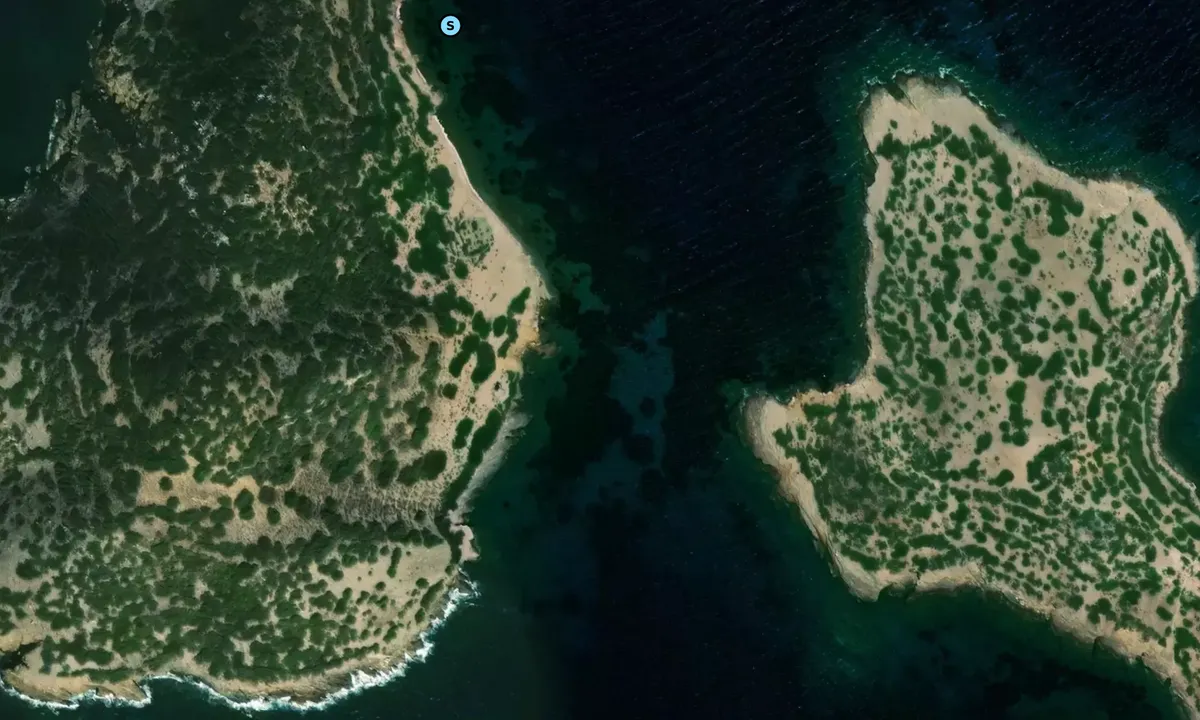 Satelite image of Marathi Island