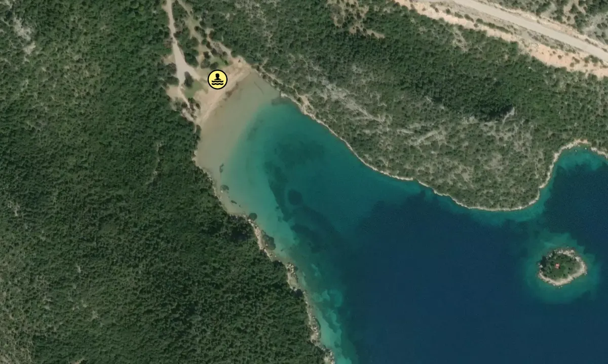 Satelite image of Marathias beach
