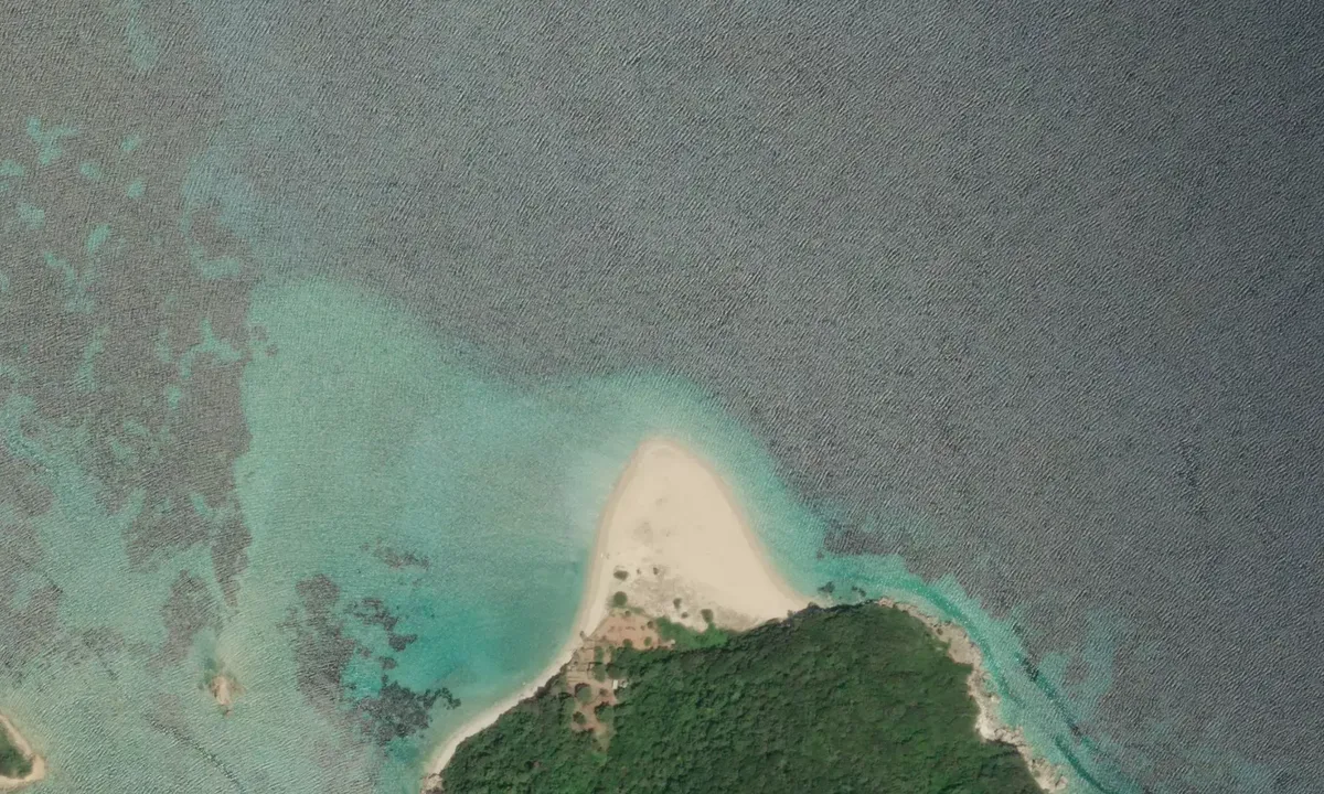 Flyfoto av Marathonisi Beach