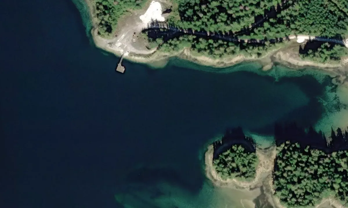 Satelite image of Marble Creek Cove