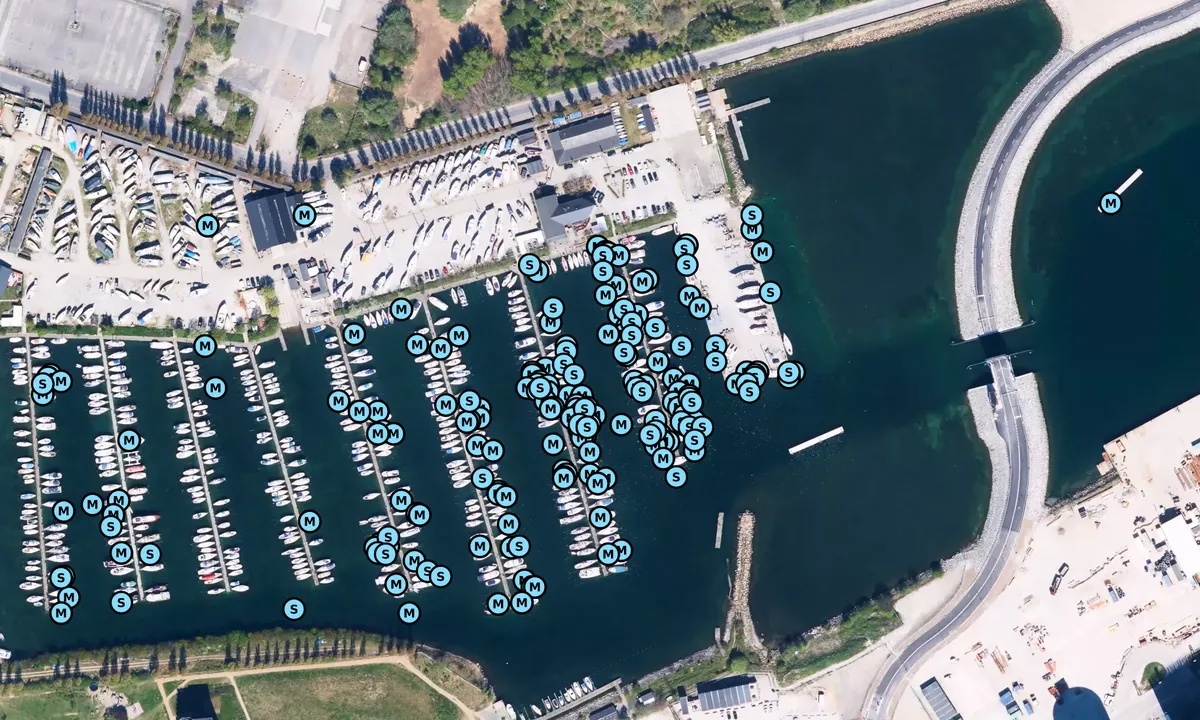 Satelite image of Margretheholms Havn