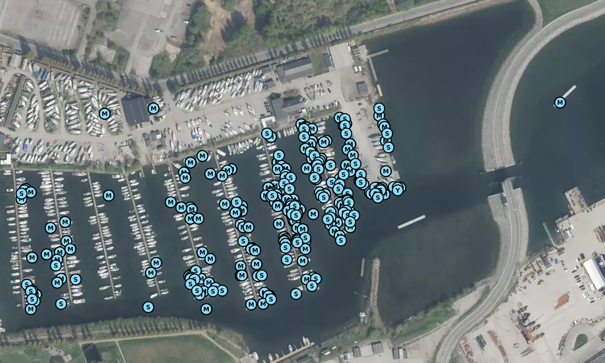 Satelite image of Margretheholms Havn