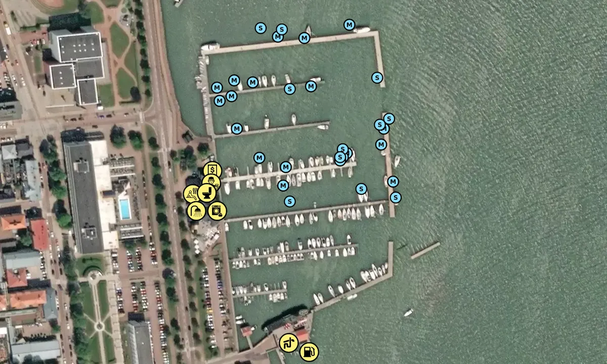 Satelite image of Mariehamns Seglarförening
