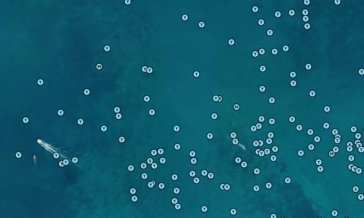 Satelite image of Marigot Bay - Collectivity of Saint Martin