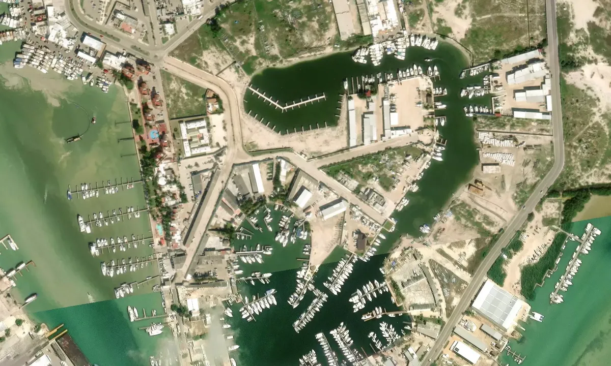 Satelite image of Marina Alacranes