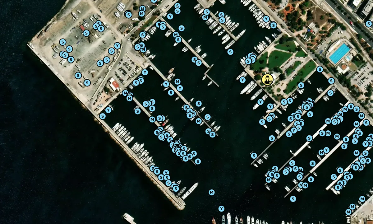 Satelite image of Marina Alimos