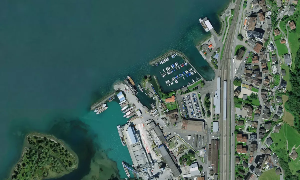 Satelite image of marina