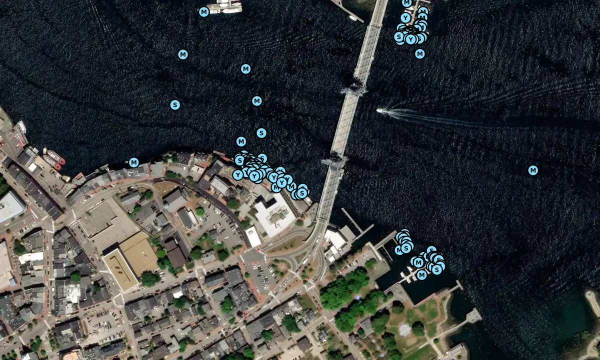Satelite image of Marina at Harbour Place