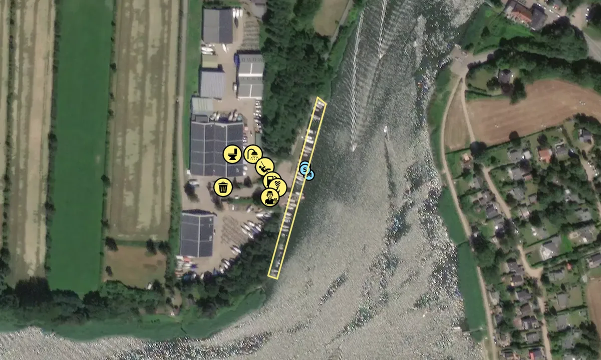 Satelite image of Marina Brodersby