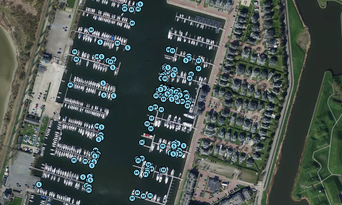 Satelite image of Marina Cape Helius - Hellevoetsluis