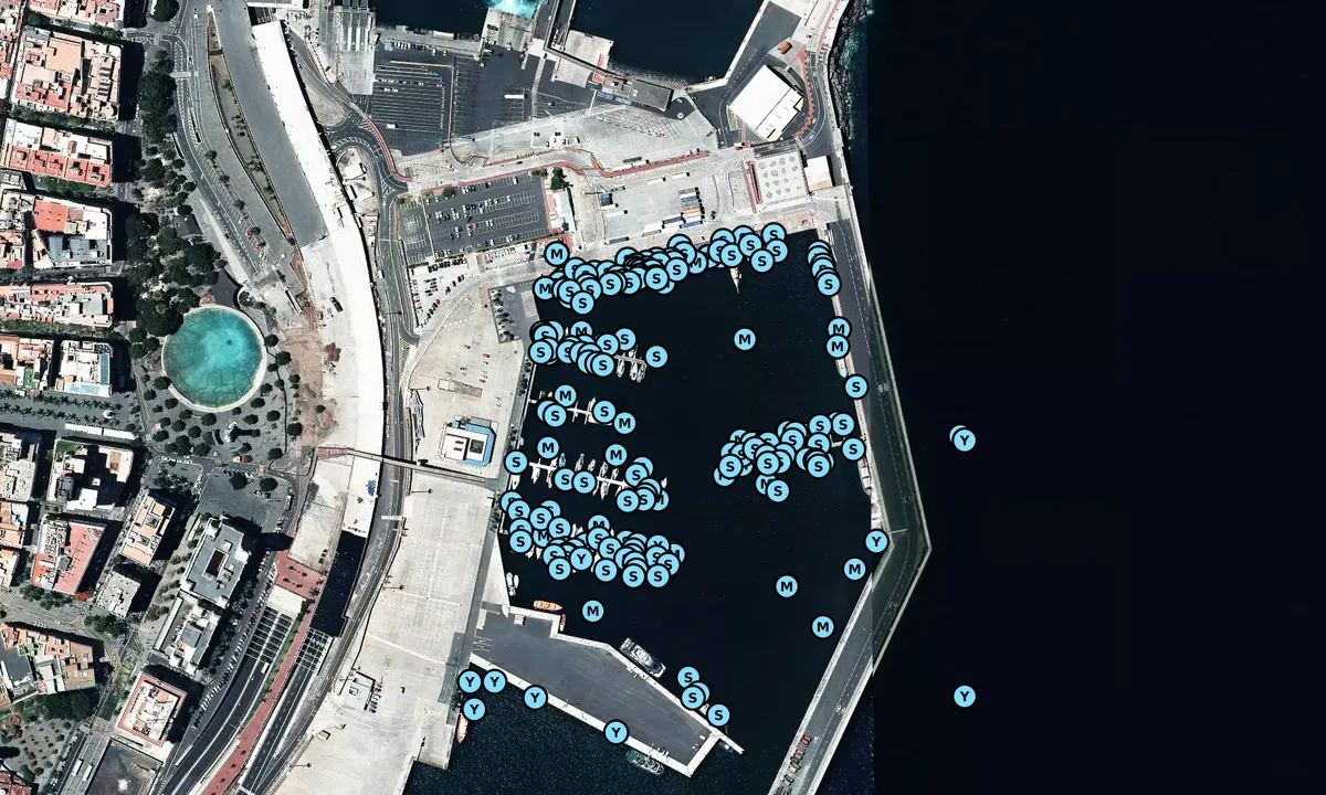 Satelite image of Marina de Santa Cruz