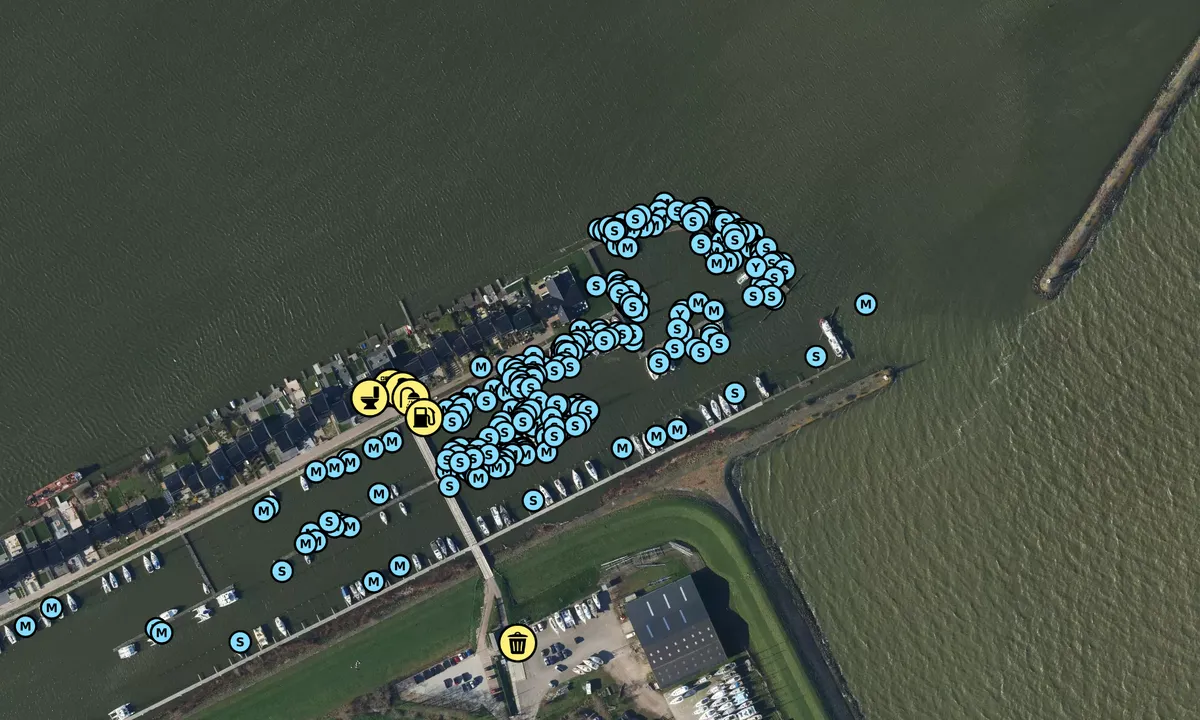 Jachthaven Marina Den Oever: Satelite image of Marina Den Oever B.V.