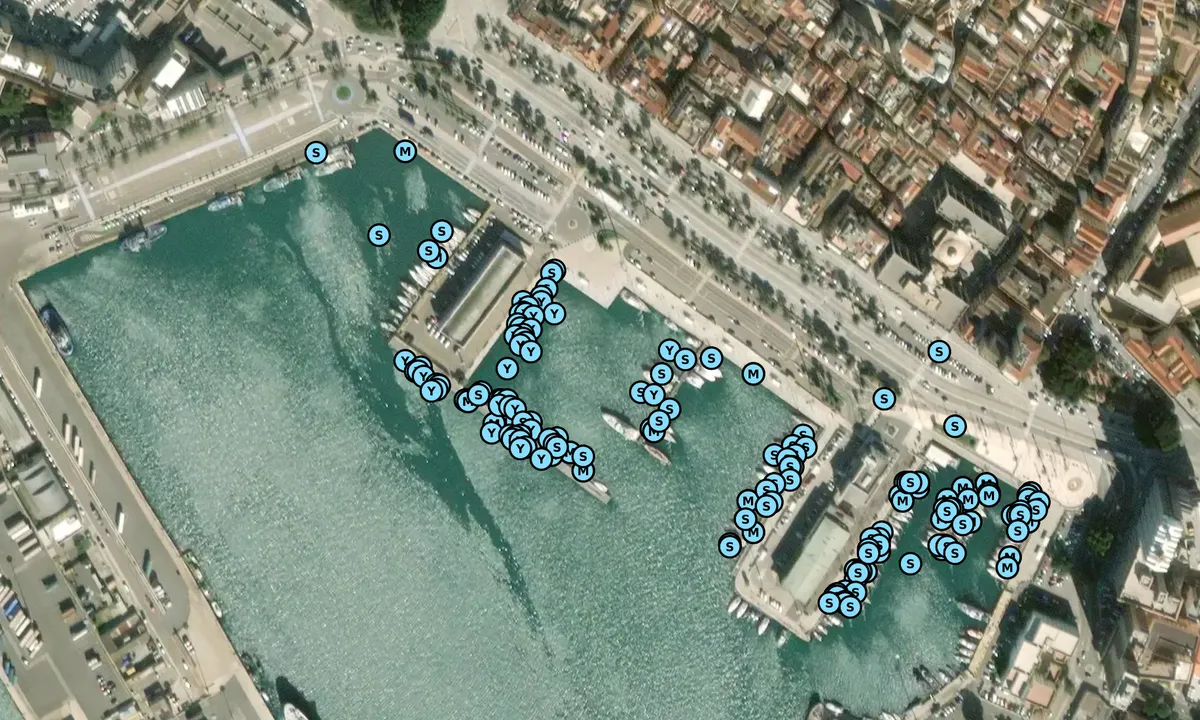 Satelite image of Marina di Cagliari 1
