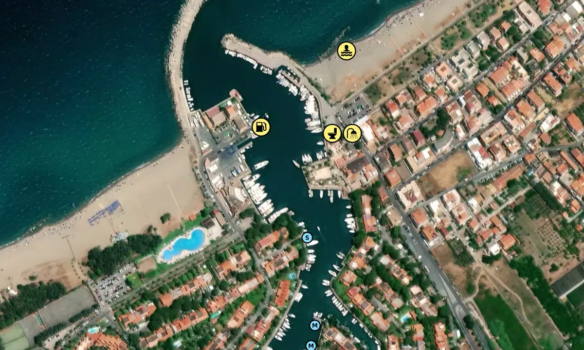 Satelite image of Marina di Portorosa