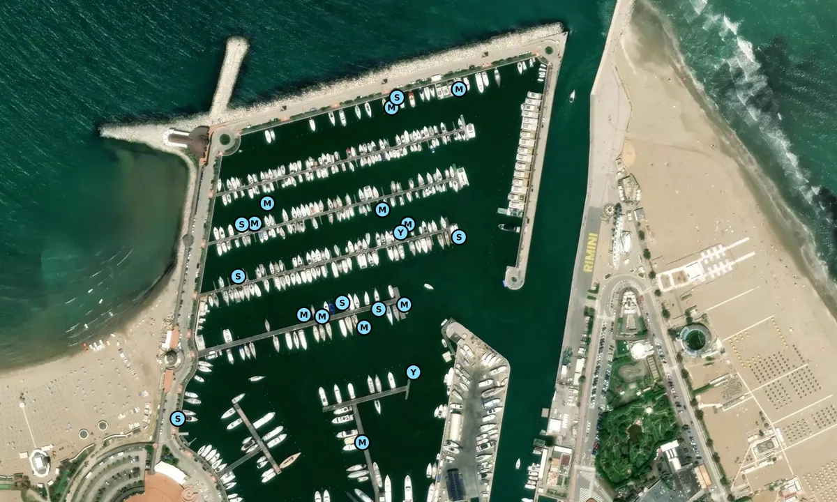 Satelite image of Marina di Rimini 1