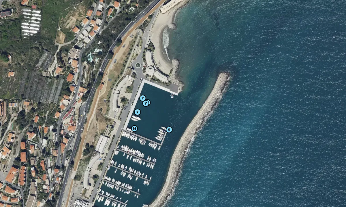 Satelite image of Marina di San Lorenzo