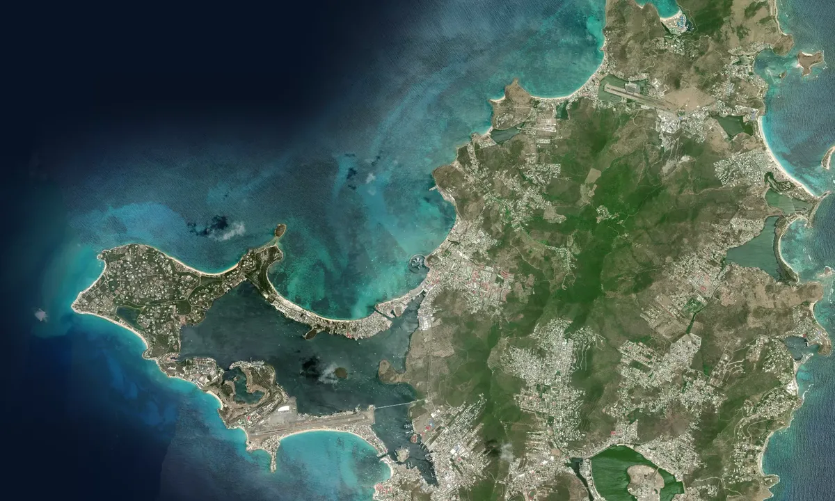 Flyfoto av Marina Fort Louis - Marigot
