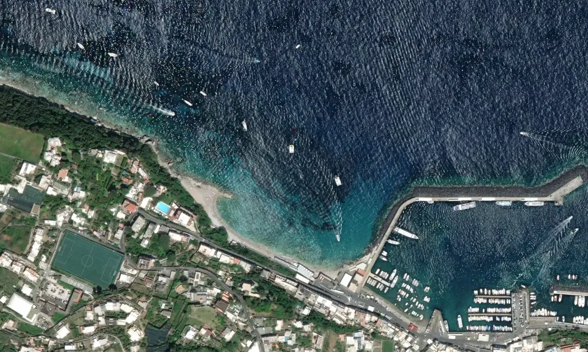 Flyfoto av Marina Grande