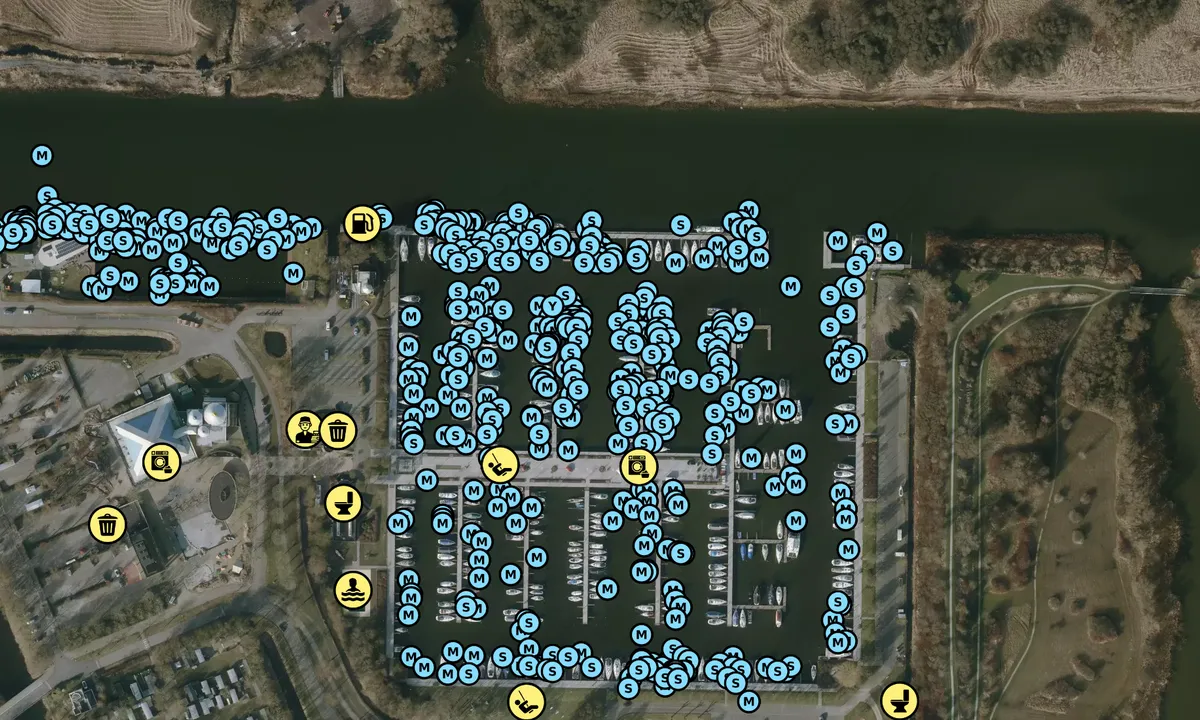 Satelite image of Marina Makkum - Wûnseradiel