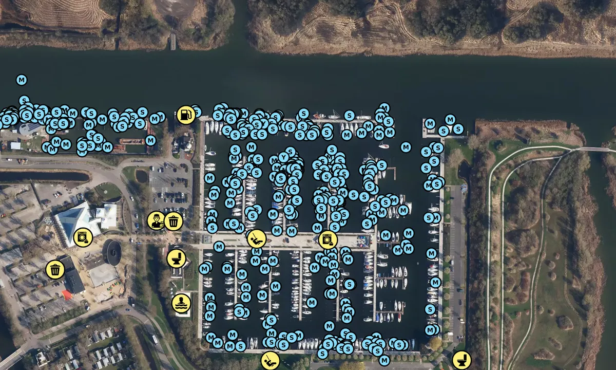 Satelite image of Marina Makkum - Wûnseradiel