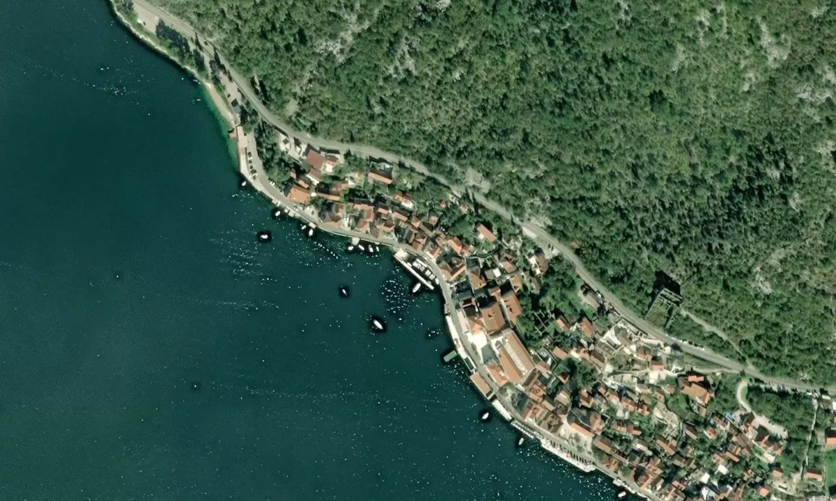 Satelite image of Marina Perast