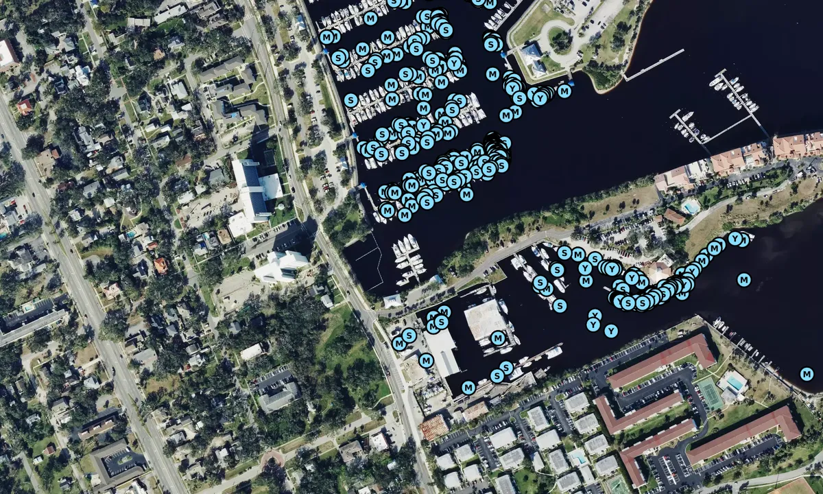 Satelite image of Marina Point Marina