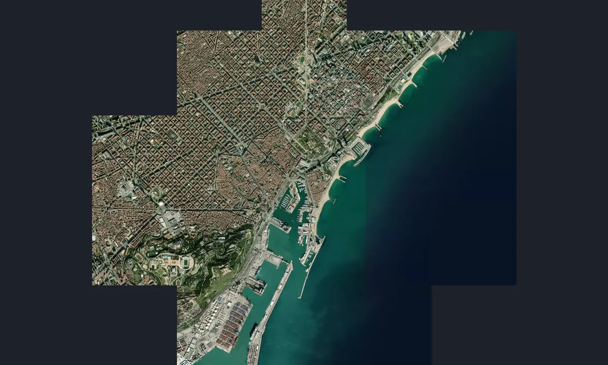 Flyfoto av Marina Port Vell - Barcelona
