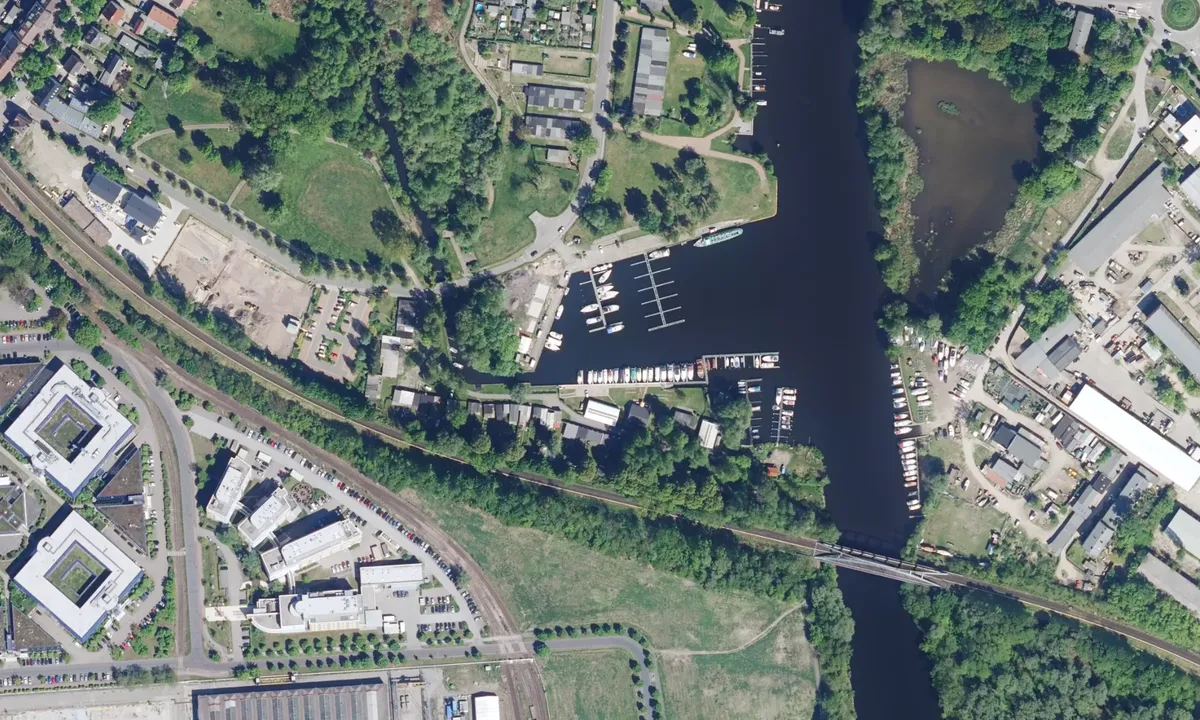 Flyfoto av Marina Stadthafen Hennigsdorf