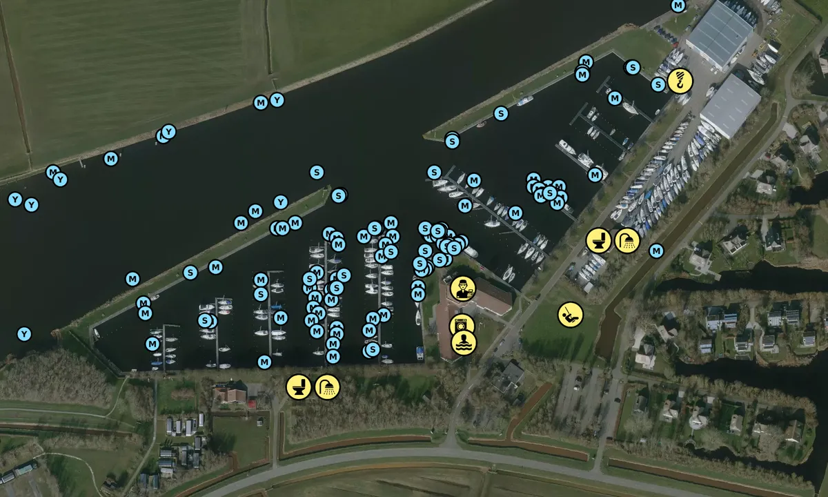 Satelite image of Marina Stavoren Binnenhaven