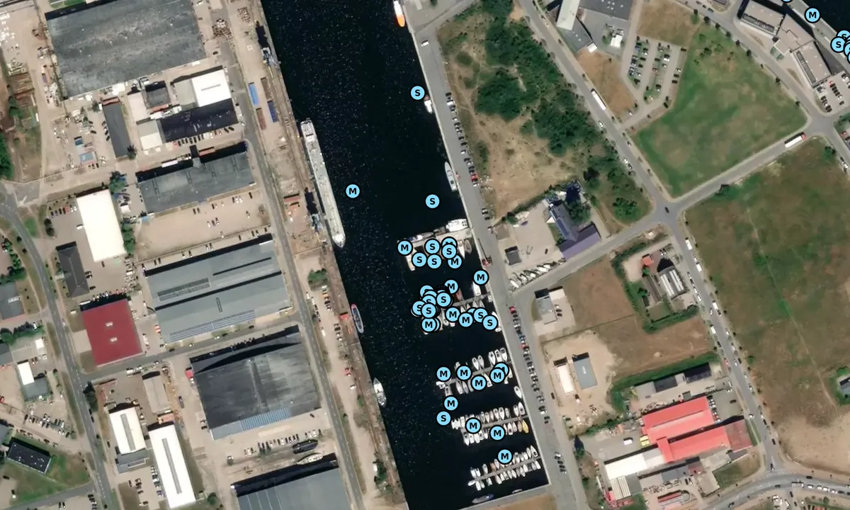 Flyfoto av Marina Westhafen