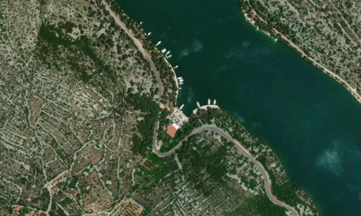 Flyfoto av Marina Zaton Sibenik