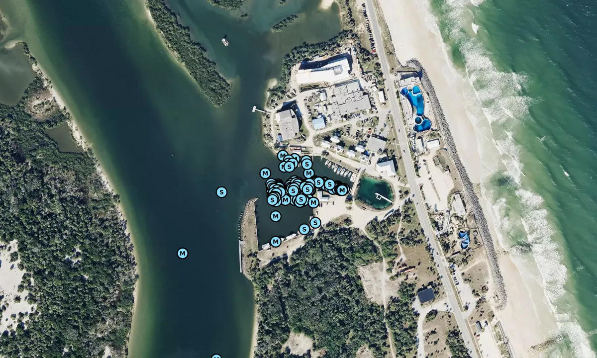 Satelite image of Marineland Marina - Palm Coast