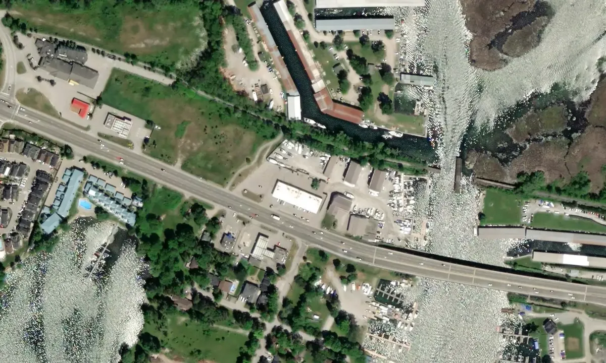 Satelite image of Mariner's Pier Marina
