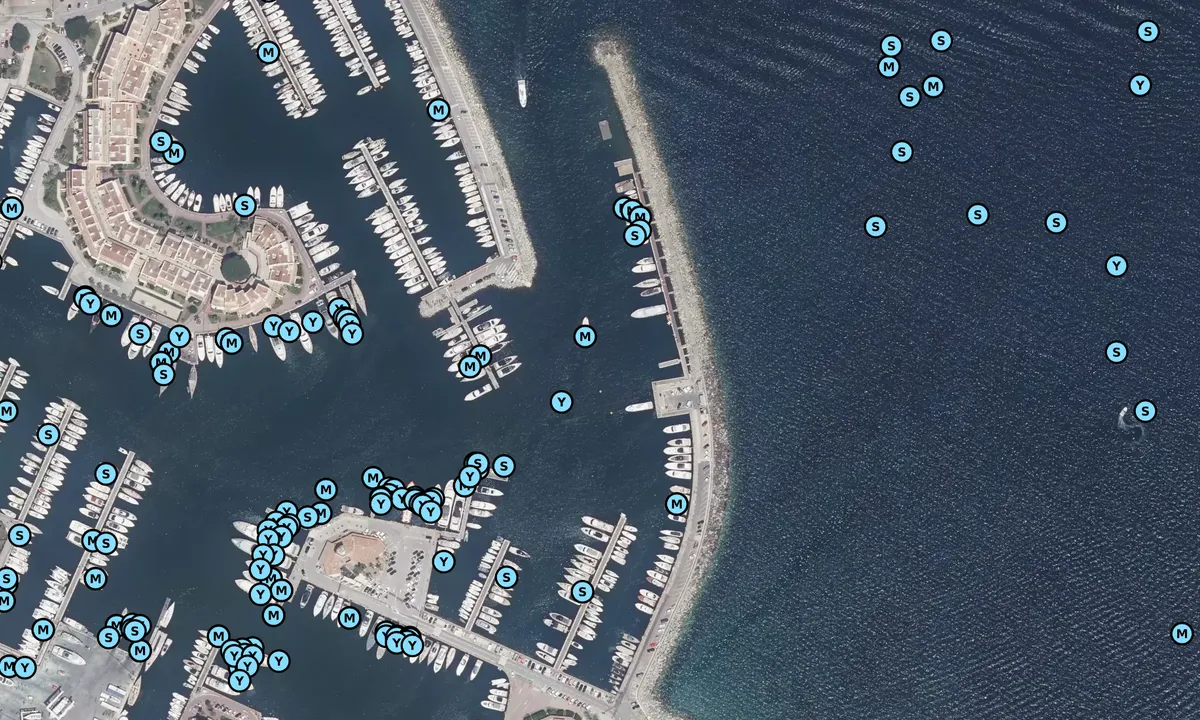 Satelite image of Marines de Cogolin - Var