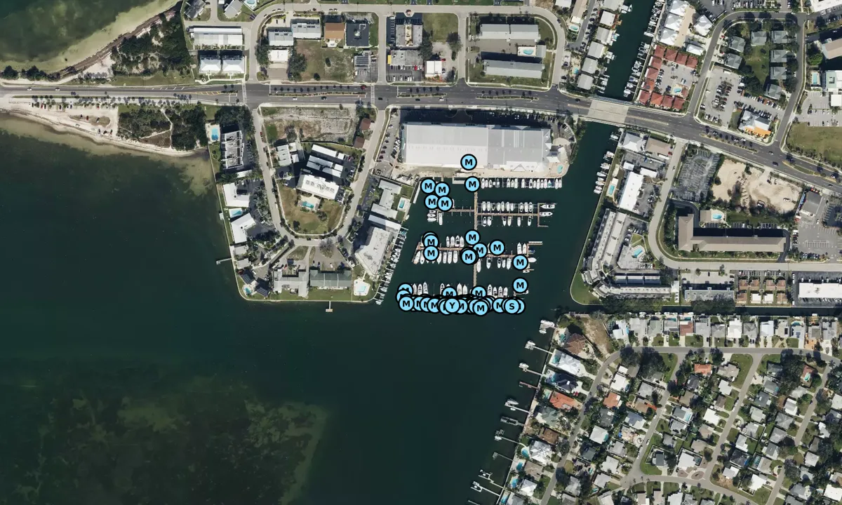 Satelite image of Marker 1 Marina - Dunedin
