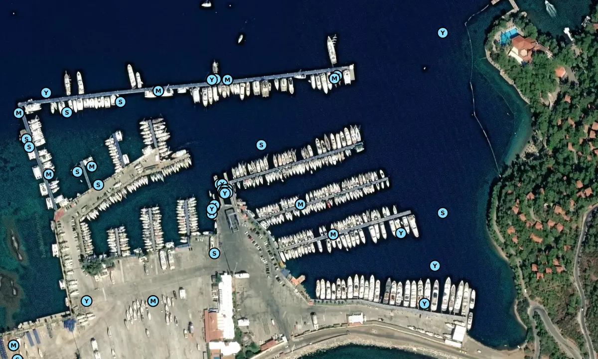 Satelite image of Marmaris Yacht Marine