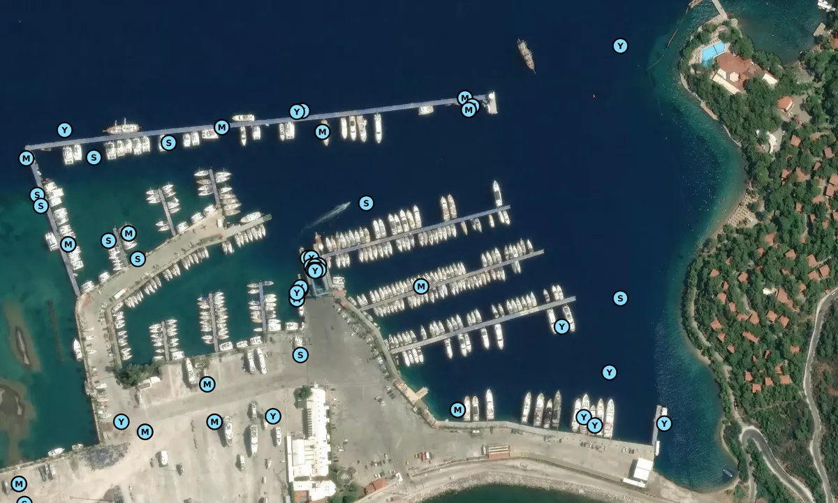 Satelite image of Marmaris Yacht Marine