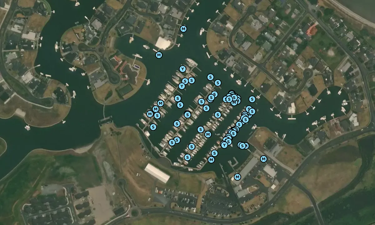 Satelite image of Marsden Cove Marina - One Tree Point