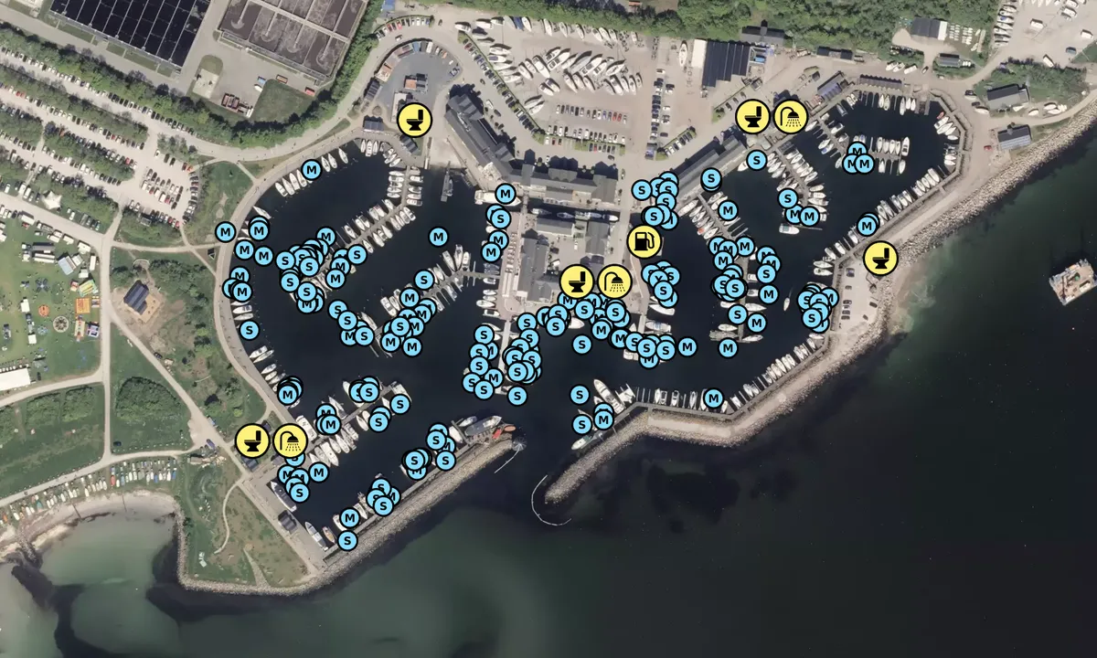 Satelite image of Marselisborg Lystbådehavn