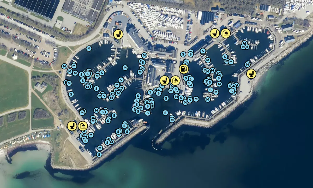 Satelite image of Marselisborg Lystbådehavn