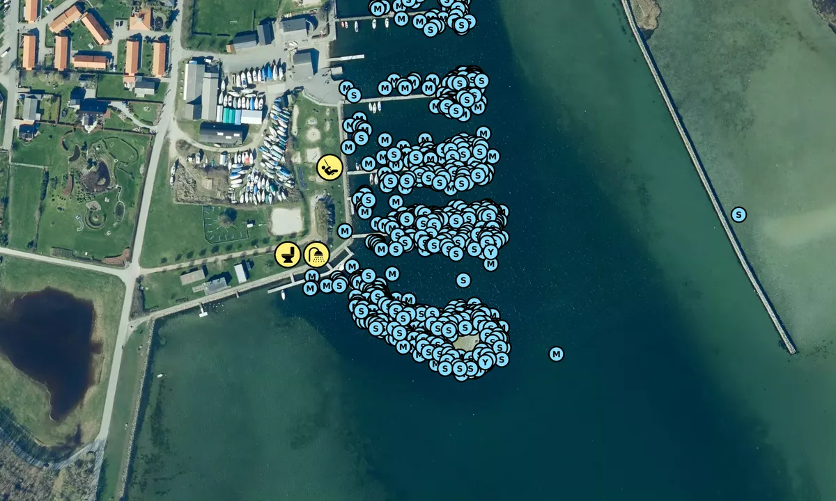 Satelite image of Marstal Havn