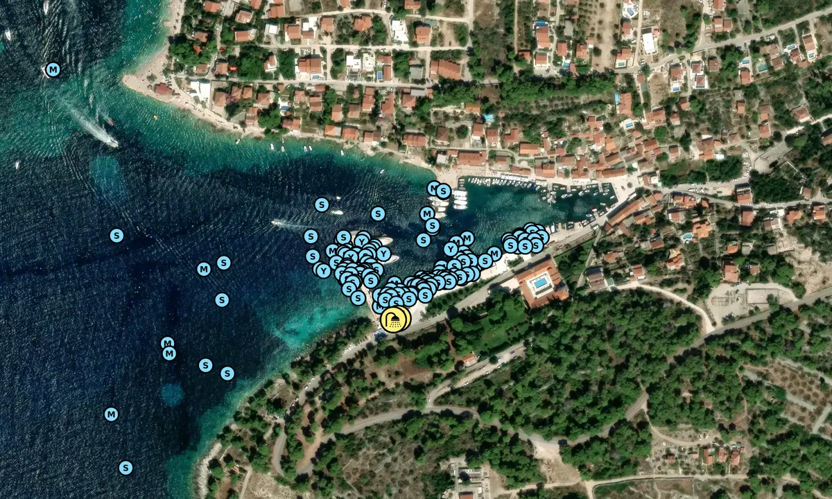 Satelite image of Maslinica (Solta)