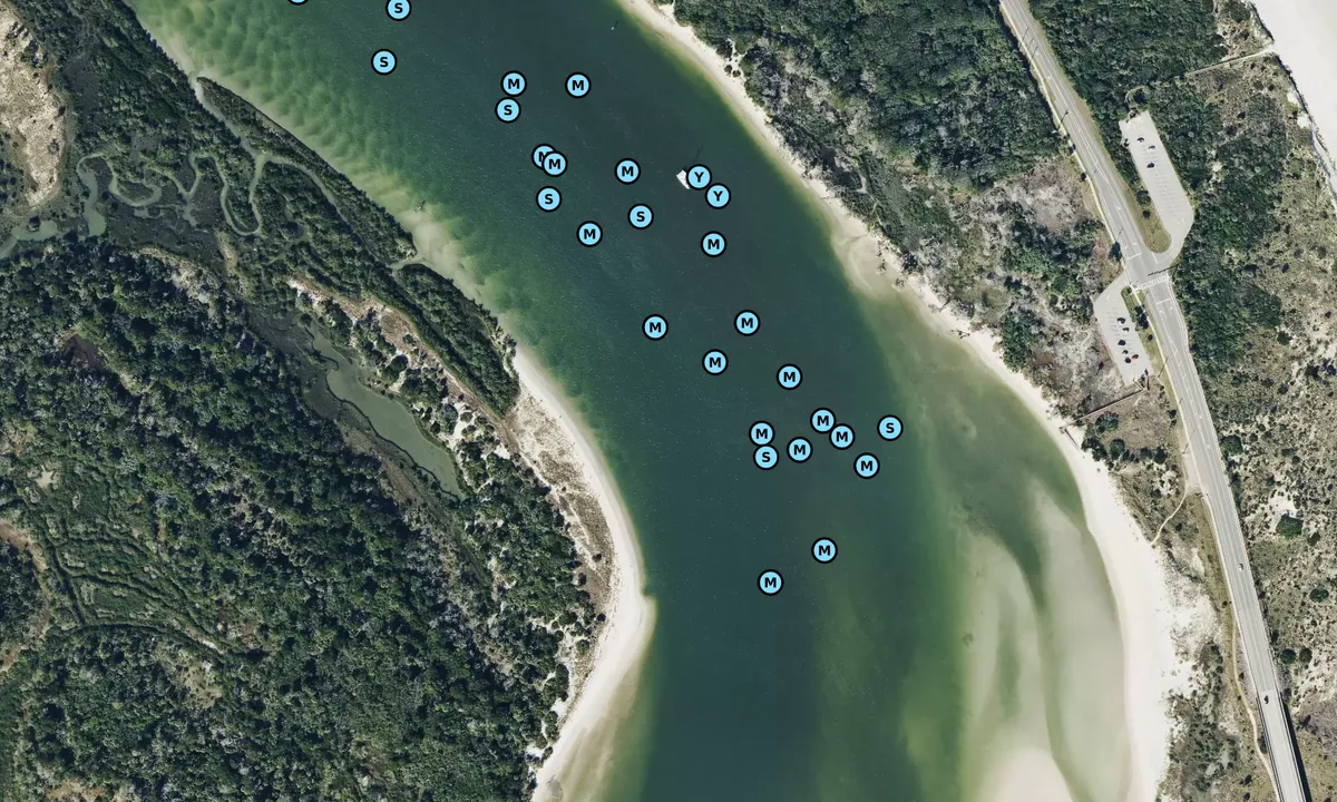 Satelite image of Matanzas Inlet-2